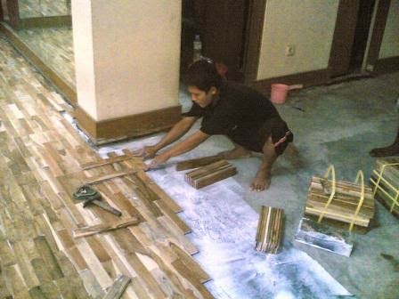 biaya memasang lantai kayu