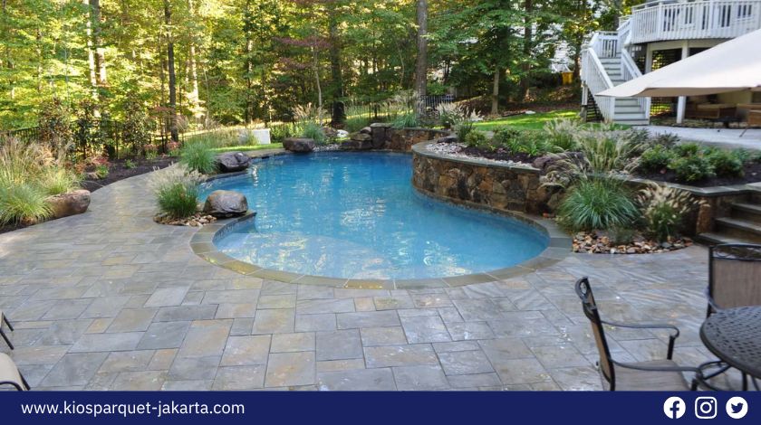 6 Jenis Lantai Pool Deck Minimalis Modern! 4 Material pooldeck 3