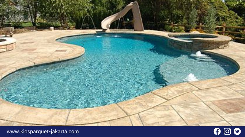 6 Jenis Lantai Pool Deck Minimalis Modern! 6 Material pooldeck 5