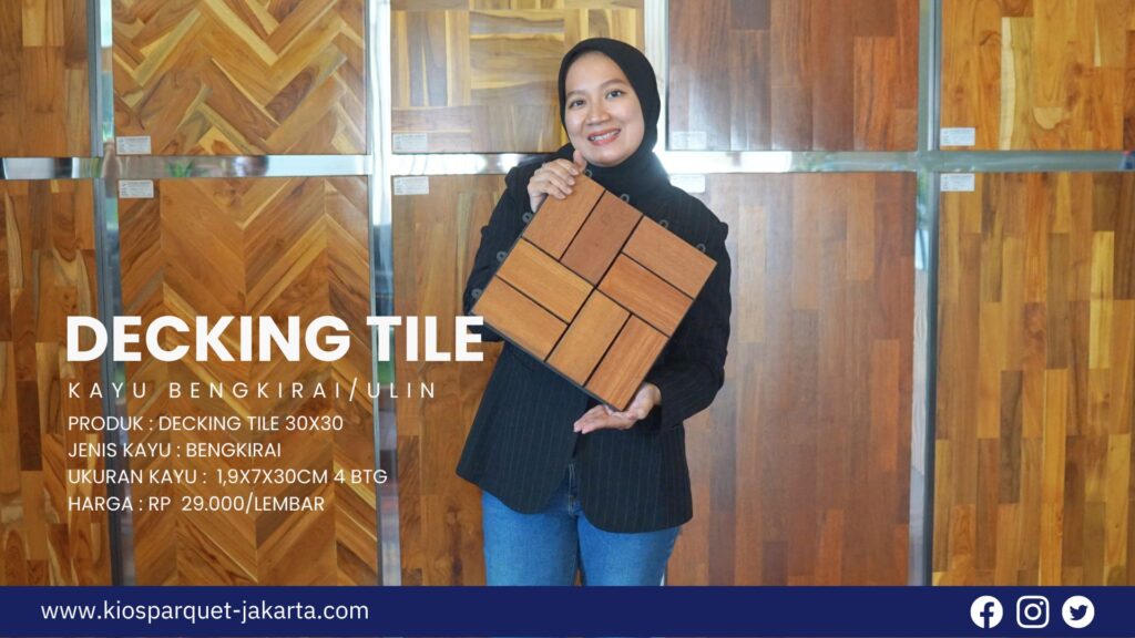 Kualitas Decking Tile Alternatif Lantai Outdoor Termurah dari Kayu Solid! 3 Decking tile 2
