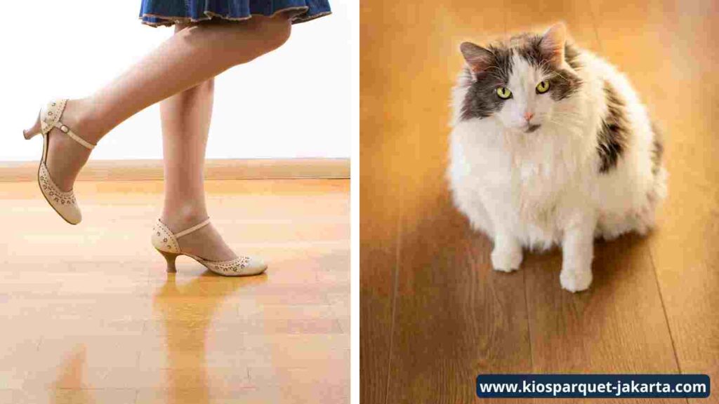 Ini Dia 4 Faktor yang Bisa Merusak Lantai Kayu 6 Penggunaan Sepatu dan Hewan Peliharaan